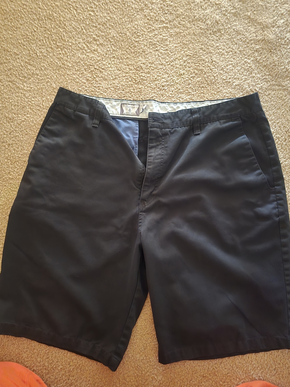 Volcom Men's Classic Black Chino Shorts